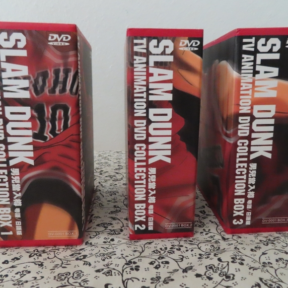 90s slam dunk tv animation dvd collection box 1-3 japanese version 1993 - Picture 2 of 6